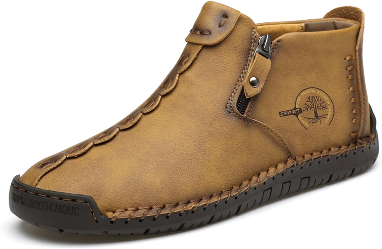 

Мужская обувь Cmadolrs из кожи, удобные модные повседневные ботинки, мужские ботинки без ремешка, Auratus