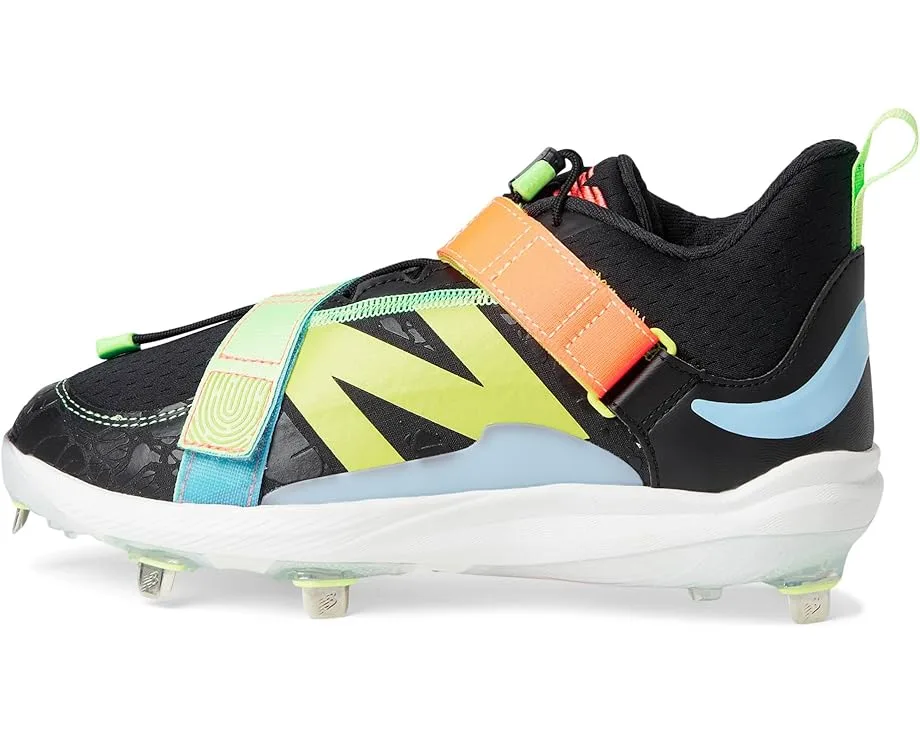 Кроссовки New Balance FuelCell Lindor v2 Metal Baseball Cleats, Black/Neon Dragonfly — фото 4