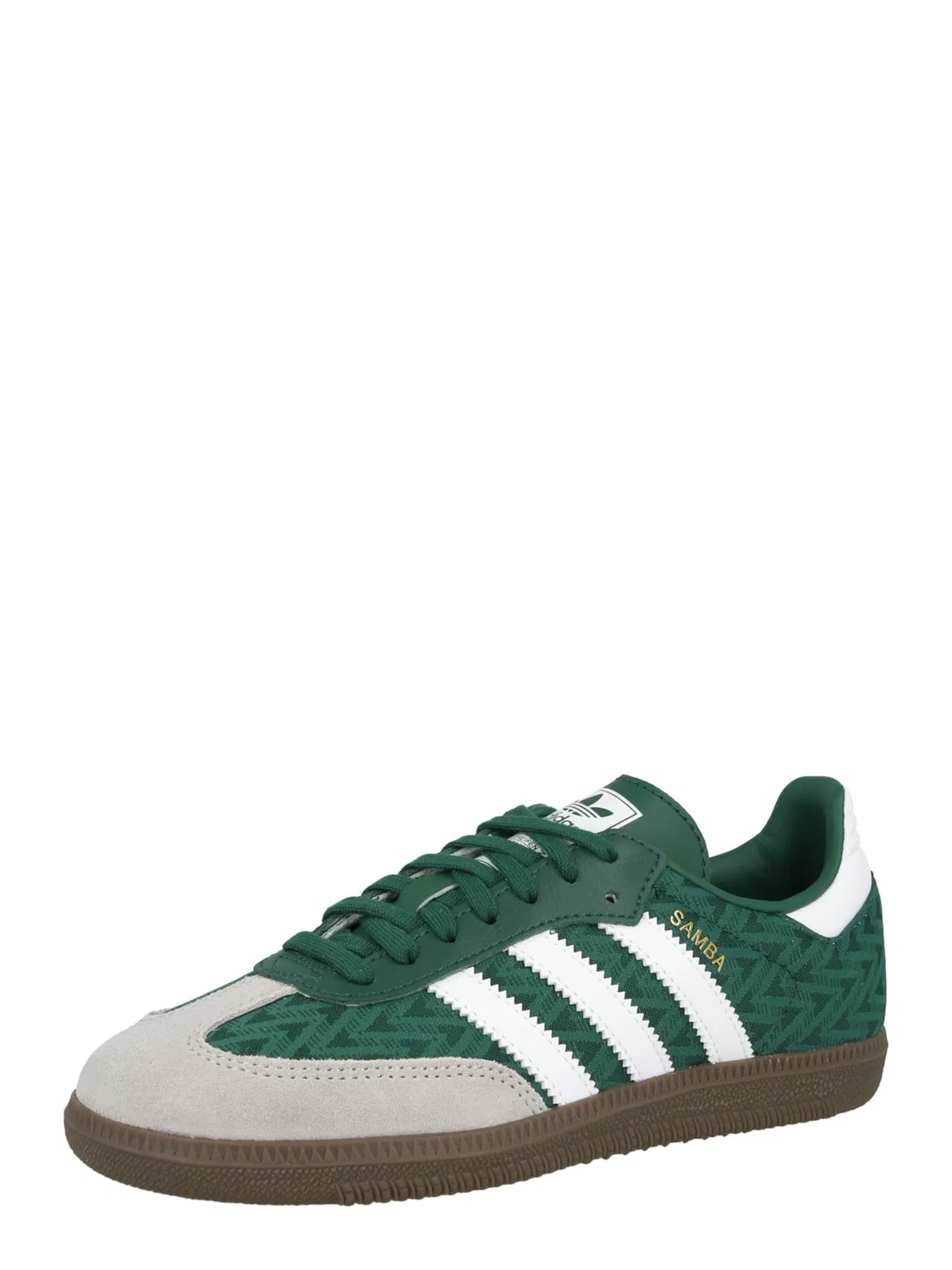 Кроссовки Adidas Originals SAMBA зеленого и темно-зеленого цвета