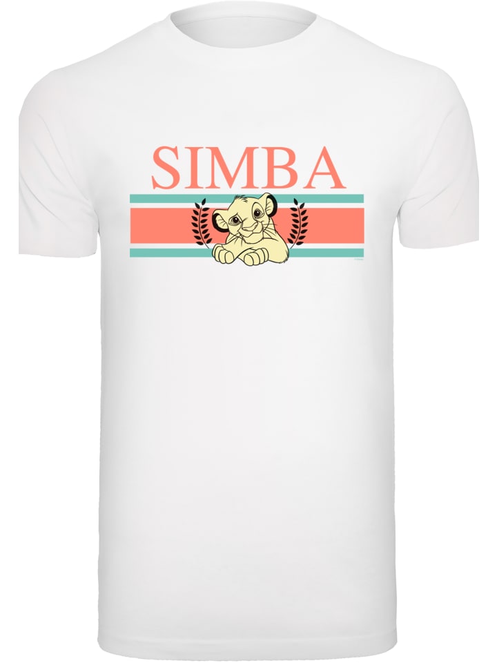 

Футболка F4NT4STIC Disney König der Löwen Simba Stripes, белый