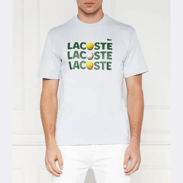 

Футболка классического кроя Lacoste, синий