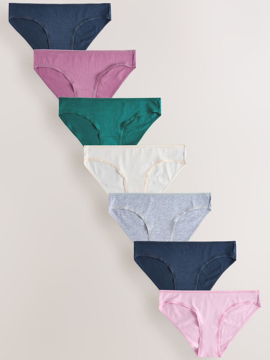 

Трусики Next, цвет Navy/mottled grey/Emerald/Rose/Rose/White