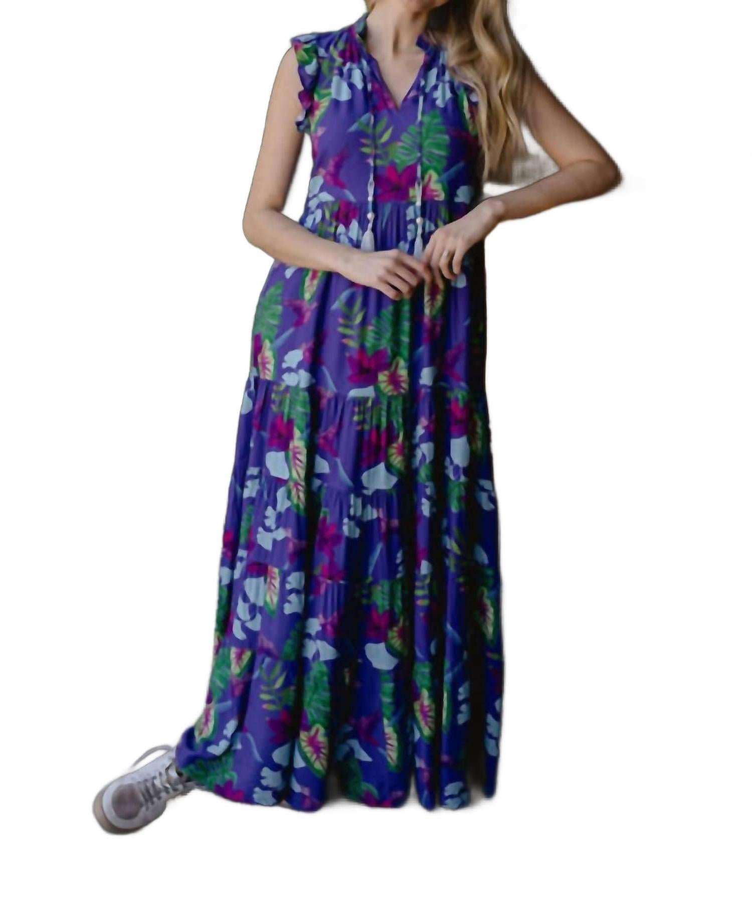 

Платье макси Josie из 100% хлопка и вискозы Briton Court, 100% Cotton Viscose