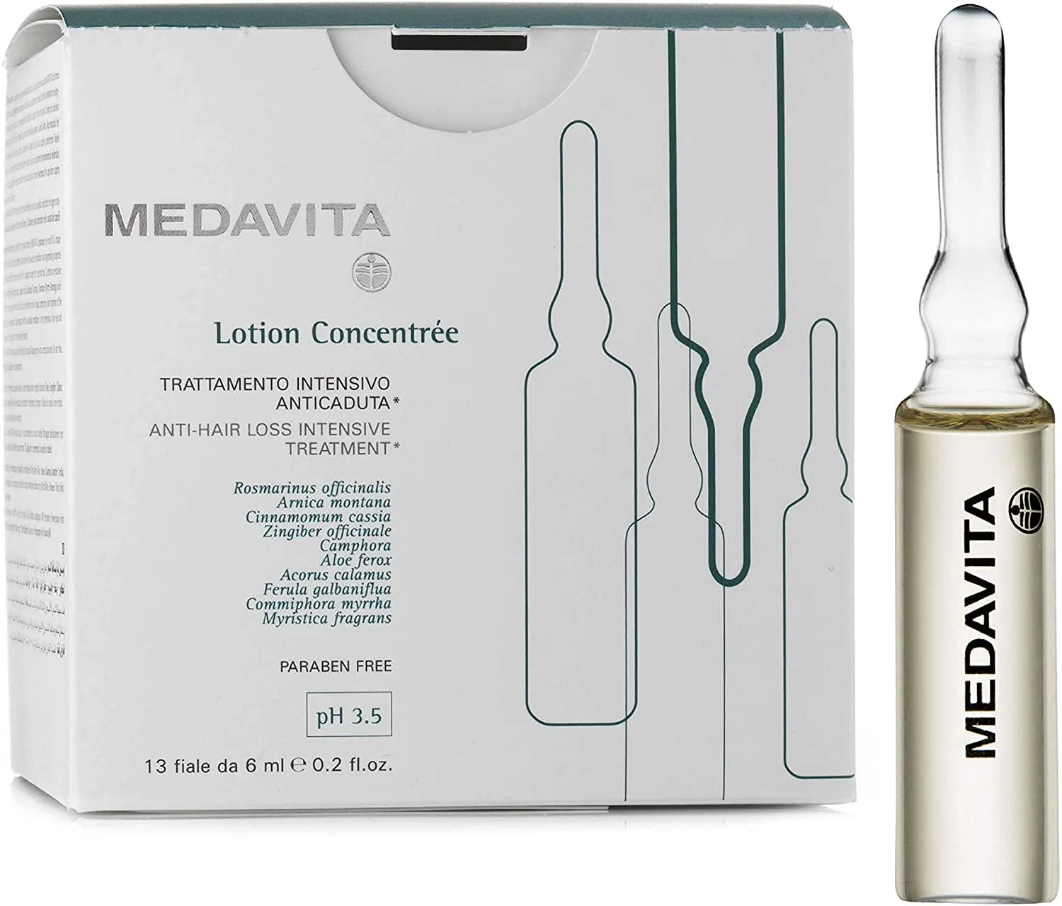 Лосьон Medavita Lotion Concentree против выпадения волос, 13 x 6 мл Medavita