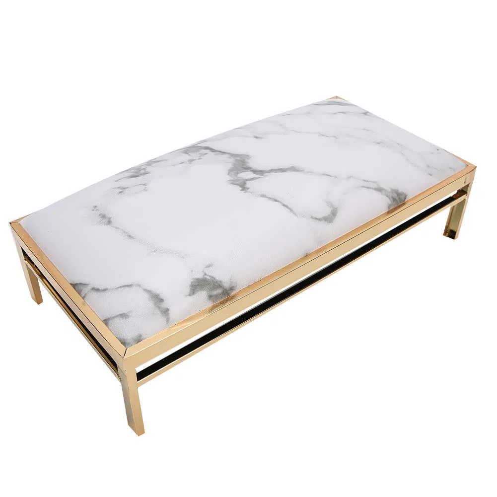 Подставка для рук для маникюра с держателем, из искусственной кожи Wakects, Marble