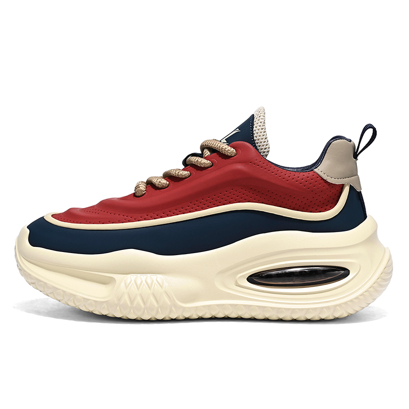 

Износостойкие низкие повседневные туфли для мужчин Bull charm, Blue Red