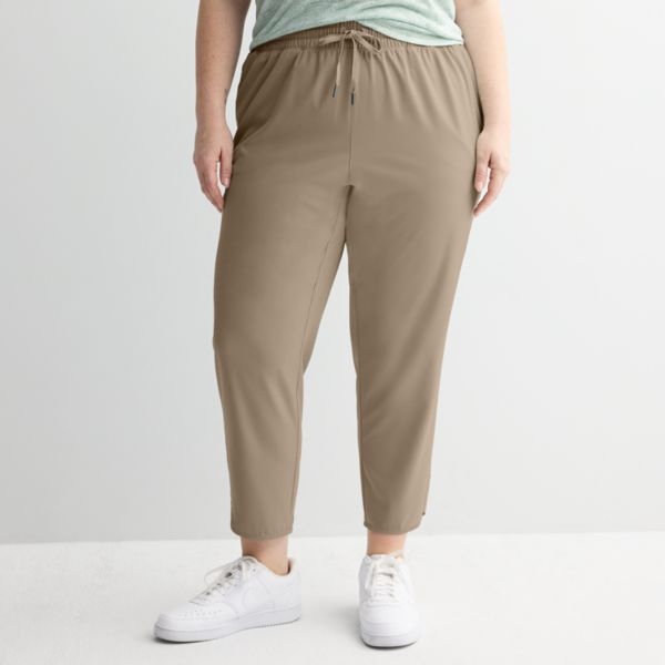 

Брюки с тюльпанообразным подолом больших размеров Tek Gear, цвет kalari khaki
