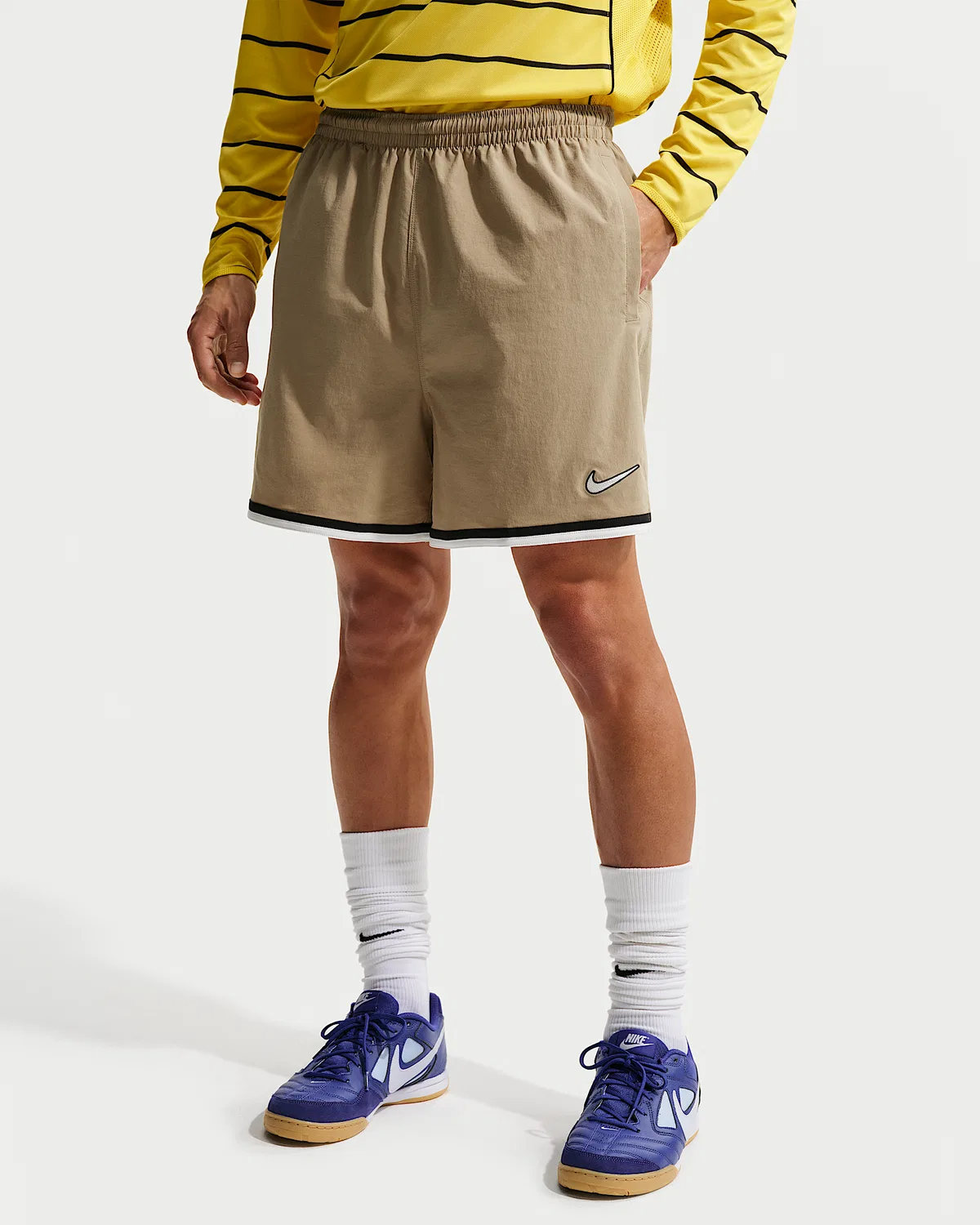 Мужские футбольные шорты Nike Dri-FIT 5", Filbert/Off Noir/Summit White/Summit White — фото 2