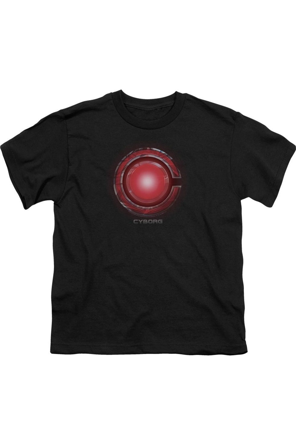 

Футболка с коротким рукавом для подростков с логотипом Киборга из фильма "Лига справедливости" Gildan, черный