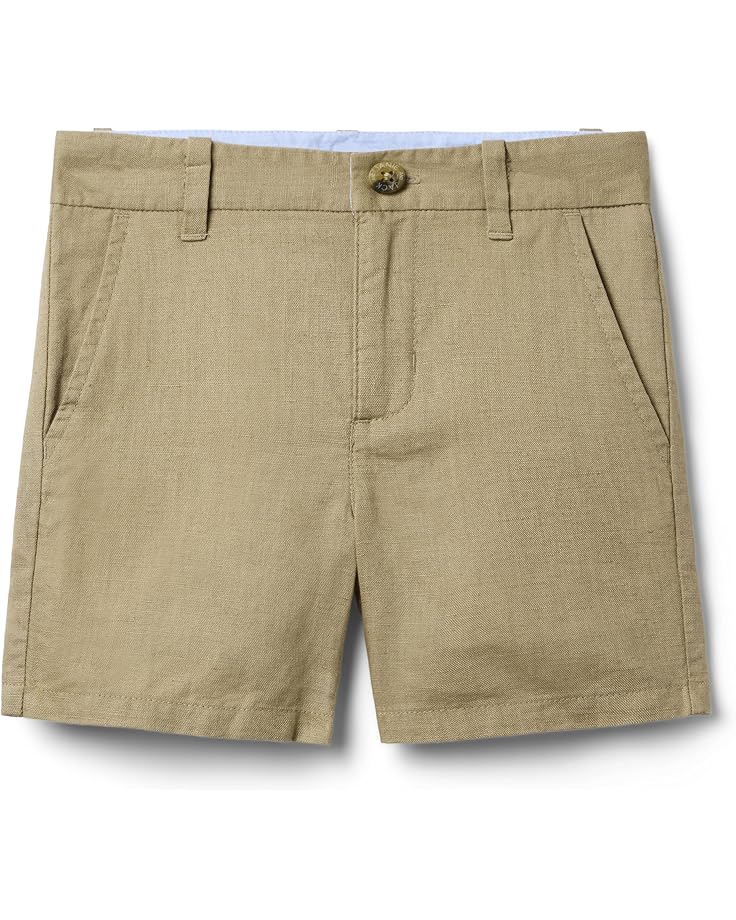 

Шорты Janie and Jack Linen Flat Front Shorts, хаки