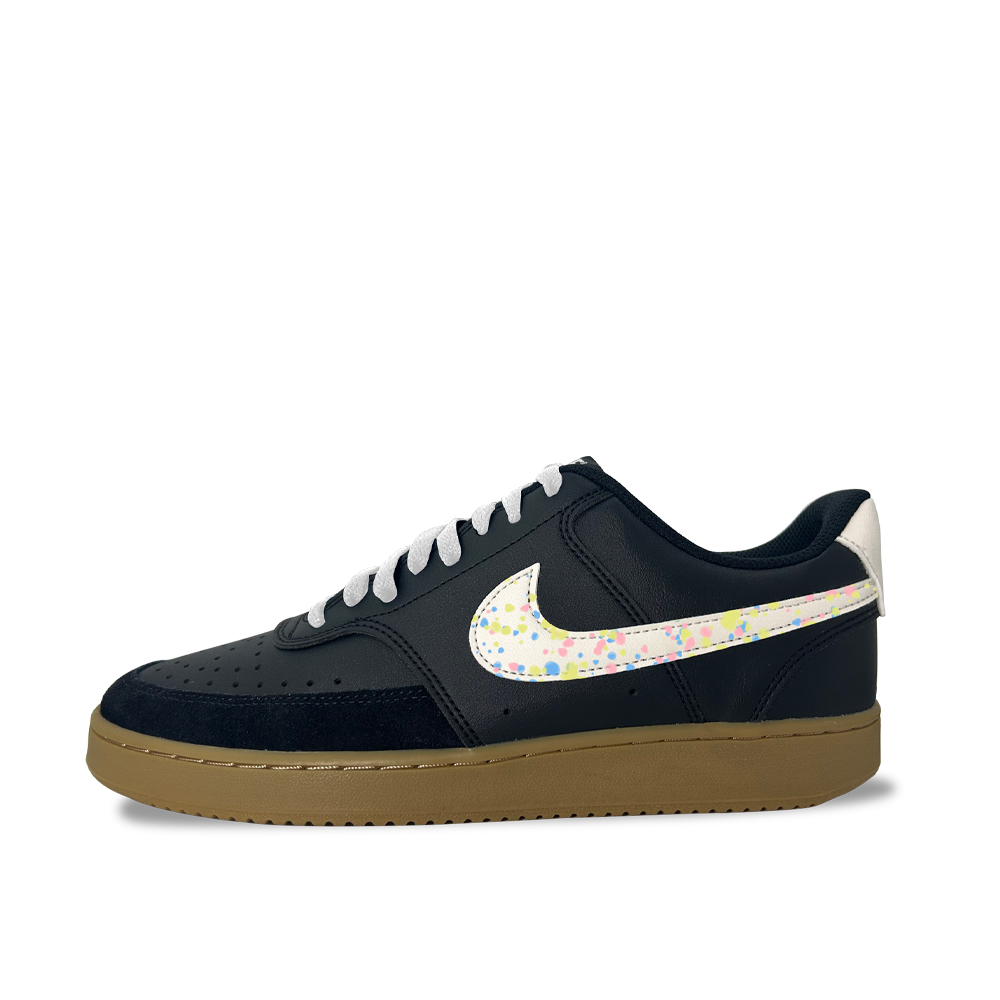 

Court Vision Painted Abrasion Resistant Breathable Low top Skateboard Shoes Unisex Nike, черный