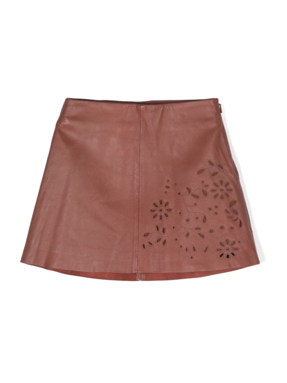 

Chloé Kids мини-юбка с вышивкой, коричневый