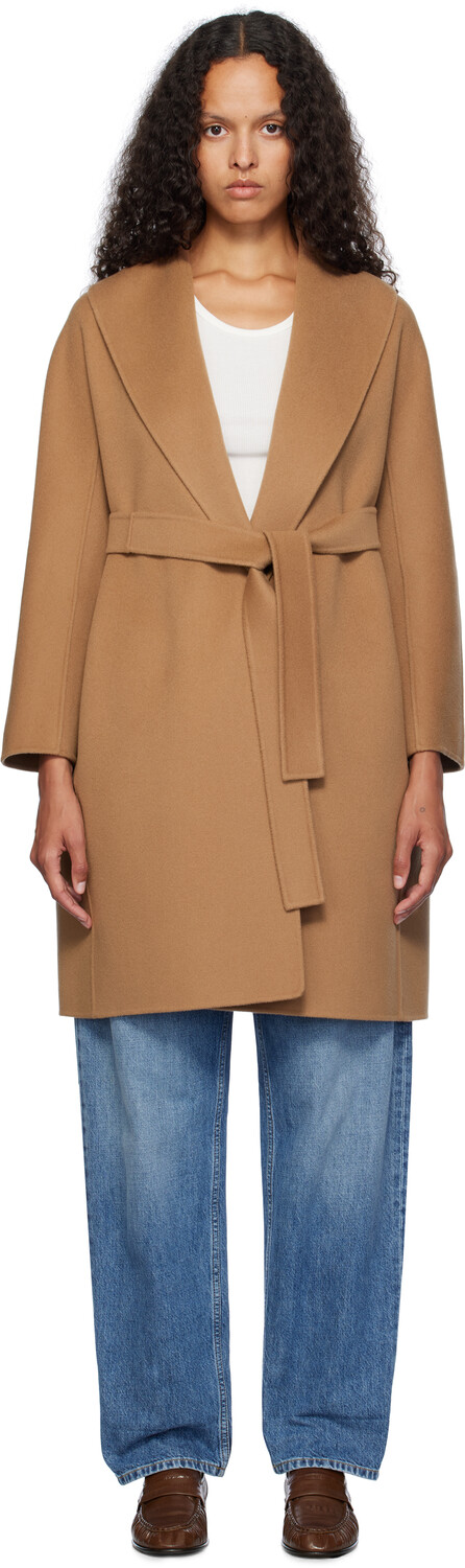 

Коричневое пальто Месси Max Mara