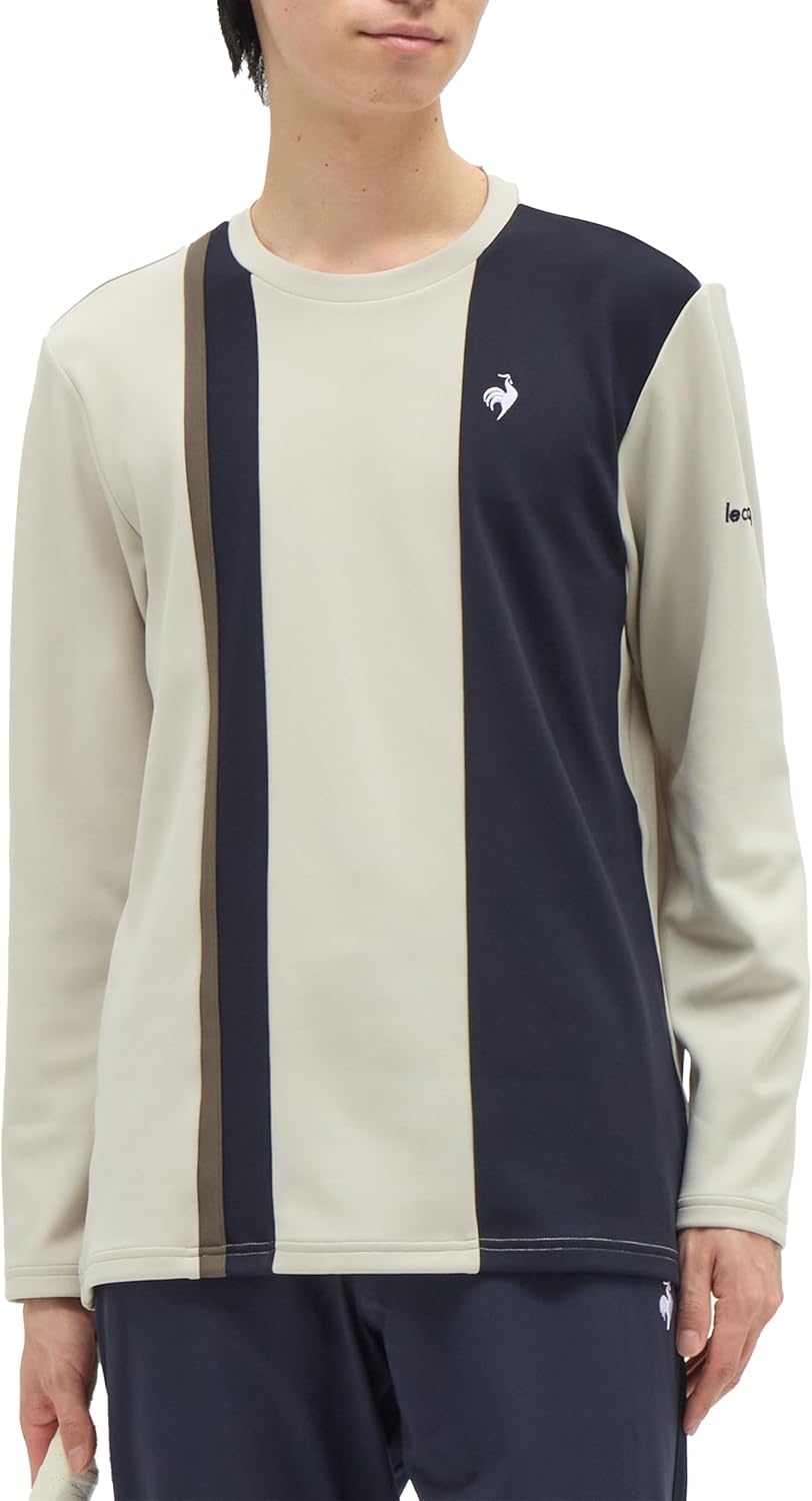 

Толстовка Le Coq Sportif, для тенниса, тренировок, впитывает пот, эластичная, защищает от УФ-излучения (UPF 50+), мужская