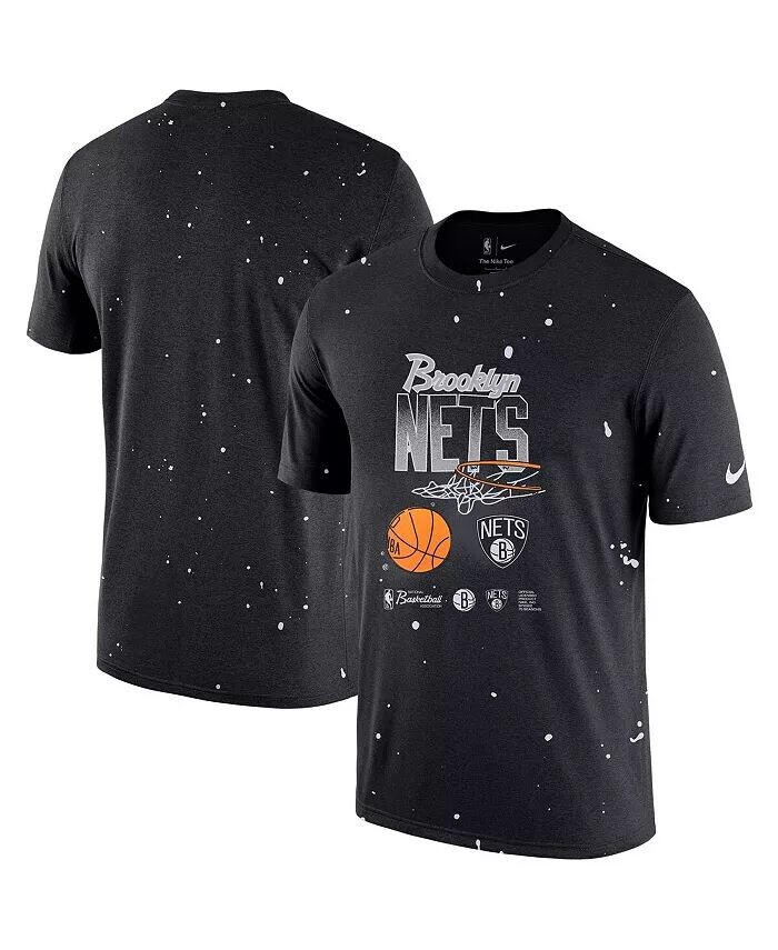 

Мужская черная футболка Brooklyn Nets Courtside Splatter Nike