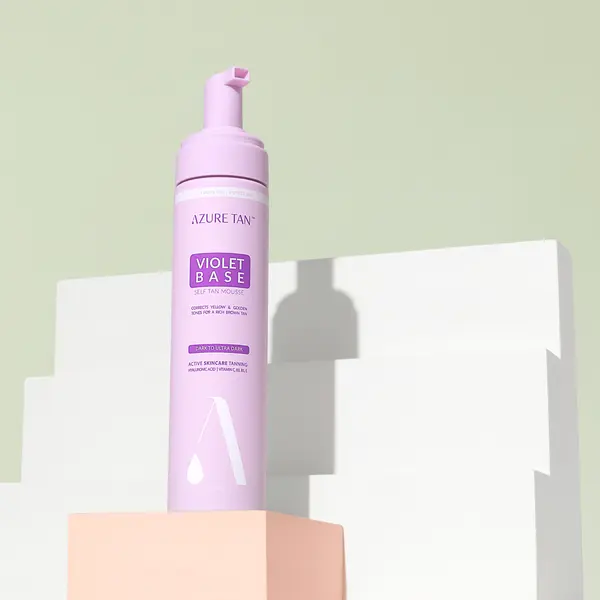 Пена-автозагар фиолетовая основа от средней до ультра, 200 мл Azure Tan Violet base — фото 2