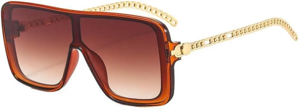 

Солнцезащитные очки Shield Big Frame Oversized для женщин, бежево-зеленые, большие мужские солнцезащитные очки, модные квадратные градиентные очки UV400 MTZJH, Tea