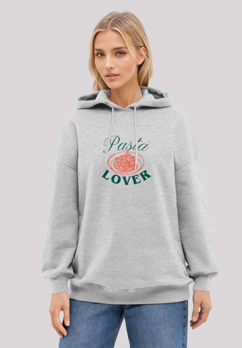 

Толстовка PASTA LOVER - Hoodie F4NT4STIC, серый