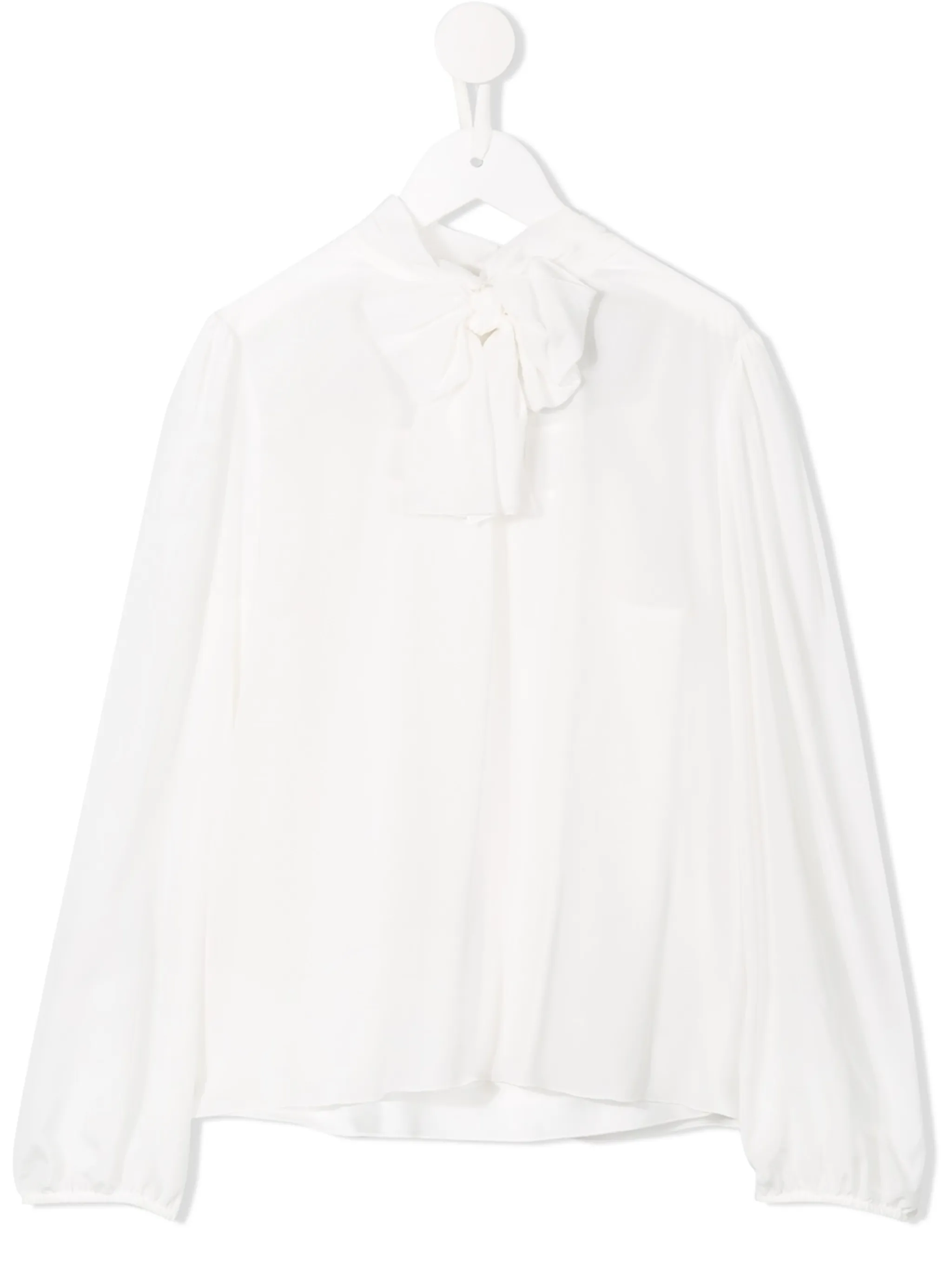 

Блузка с бантом Dolce & Gabbana Kids, белый