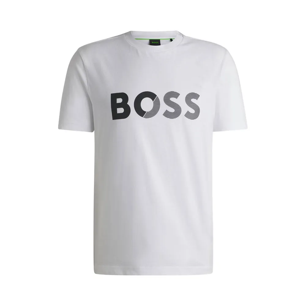 

Футболка с коротким рукавом BOSS Tape Logo, белый