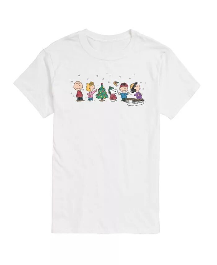 

Мужская футболка с коротким рукавом Peanuts Holiday Lineup AIRWAVES, белый