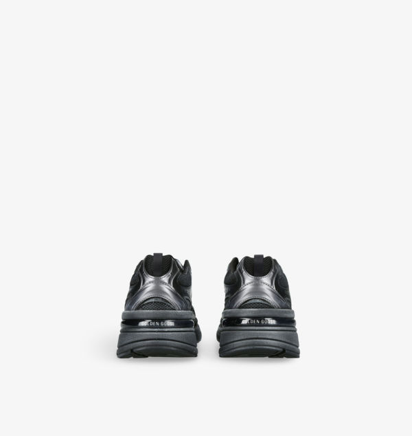 Кроссовки Lightstar из кожи и сетки с низким верхом Golden Goose, черный — фото 4