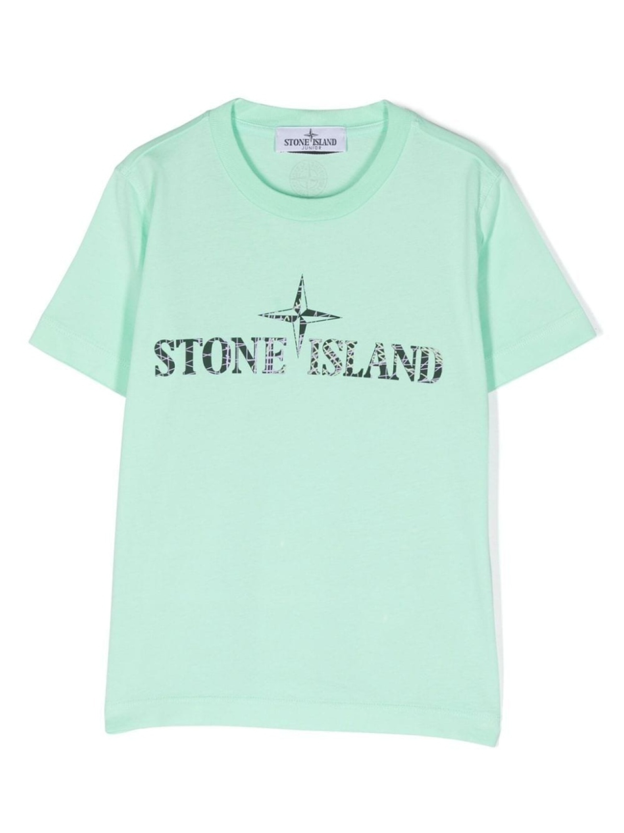 

Stone Island Junior футболка с логотипом, зеленый