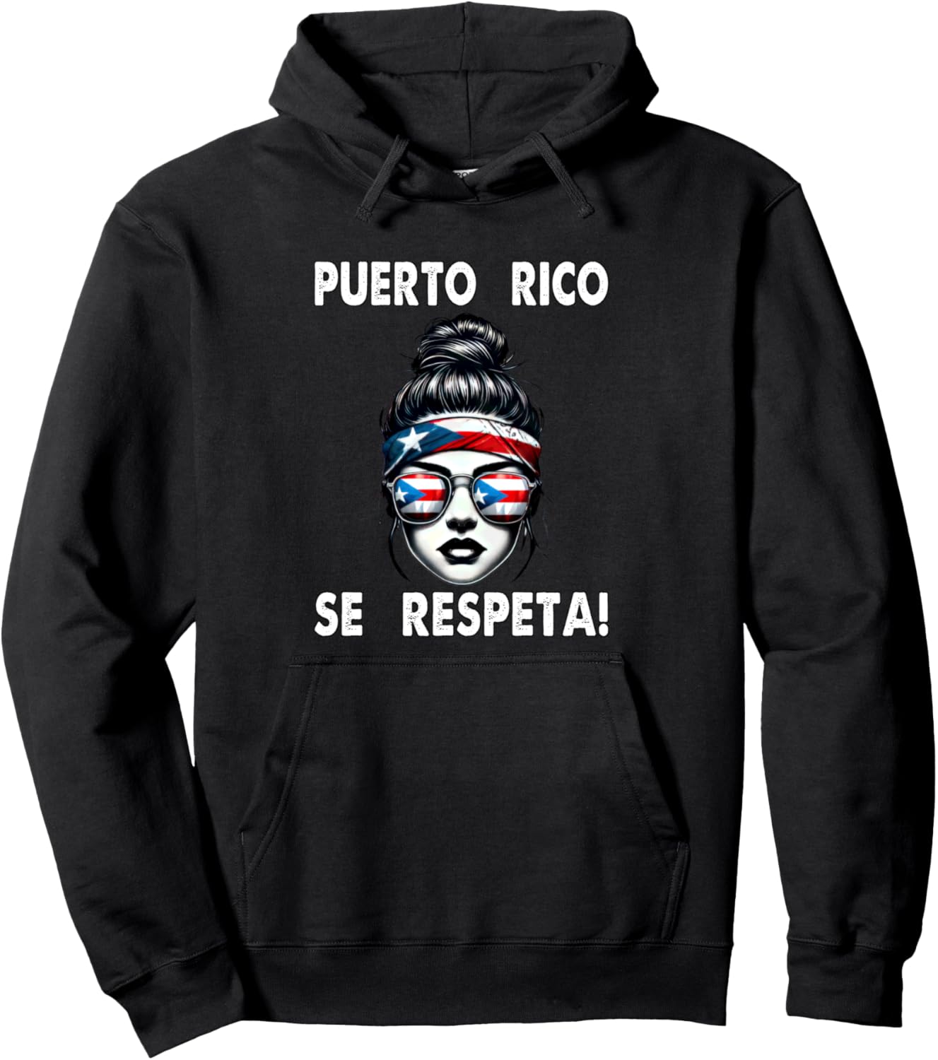 

Толстовка Puerto Rico Se Respeta Boricua, толстовка с капюшоном и повязкой для волос Puerto Rico Se Respeta Collection, More Here, черный