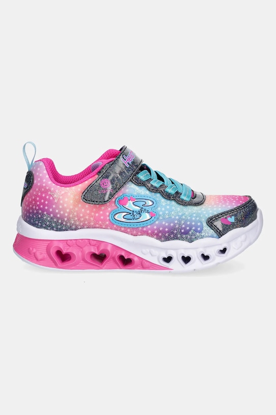 Детские кроссовки Flutter Heart Lights Skechers, розовый — фото 2