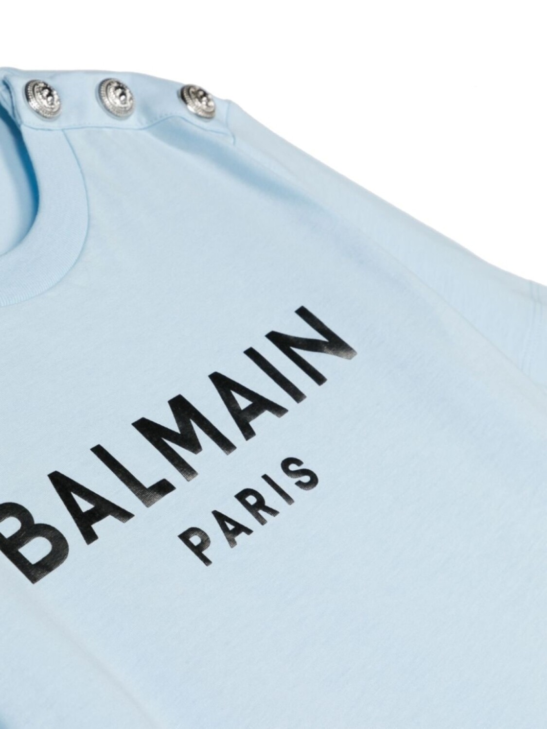 Balmain Kids футболка с логотипом, синий — фото 3