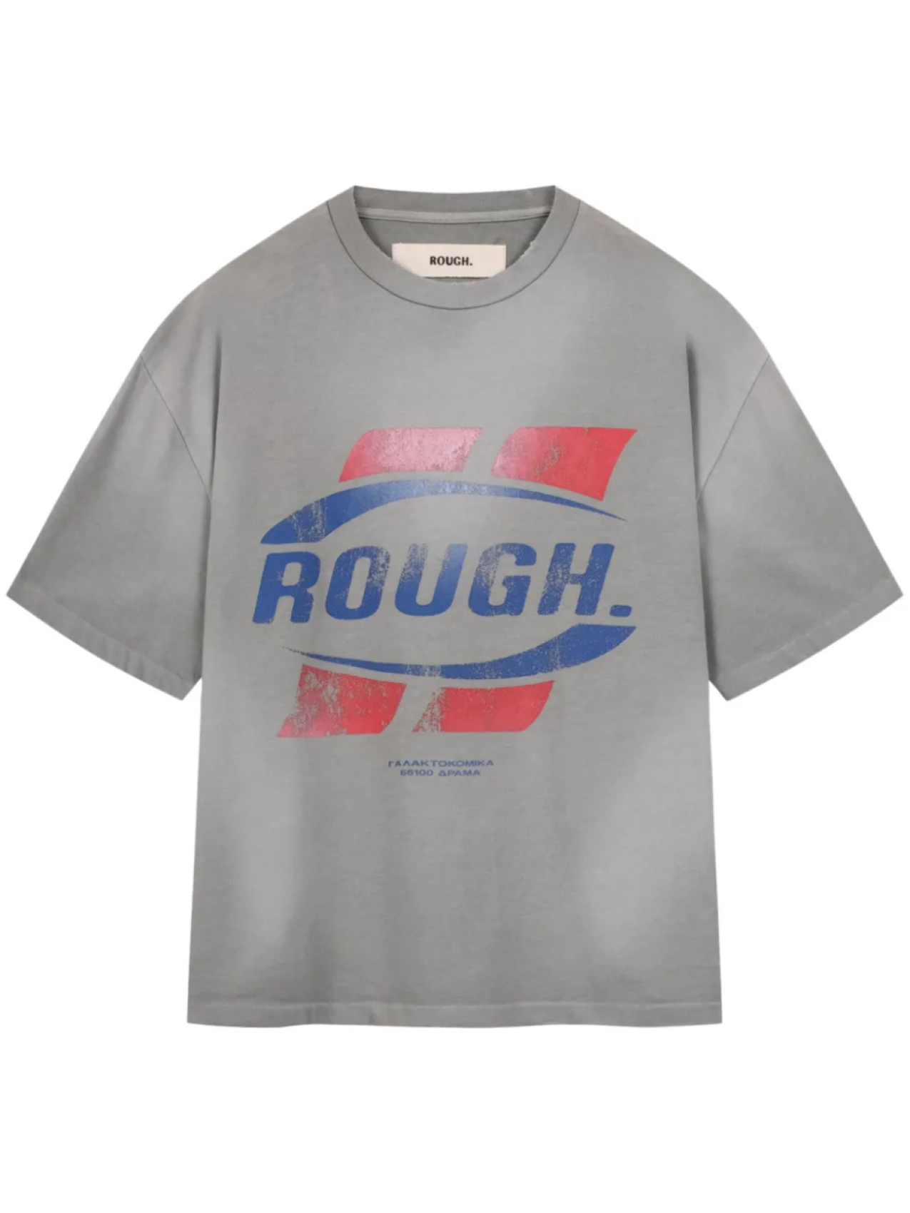 

ROUGH. Футболка с логотипом, серый