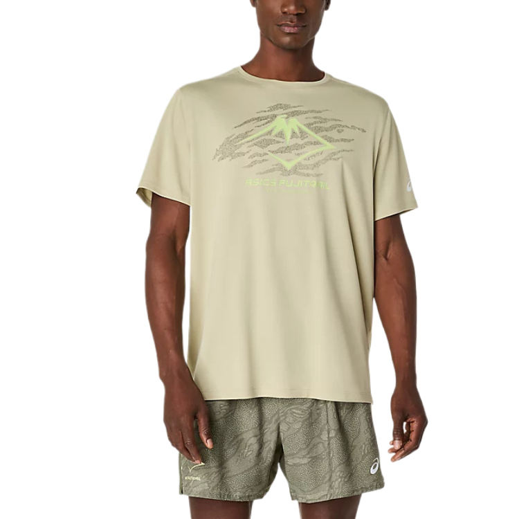 

ASICS Футболка FUJITRAIL мужская, цвет khaki, круглый вырез, умеренно прямой крой, Хаки, ASICS Футболка FUJITRAIL мужская, цвет khaki, круглый вырез, умеренно прямой крой