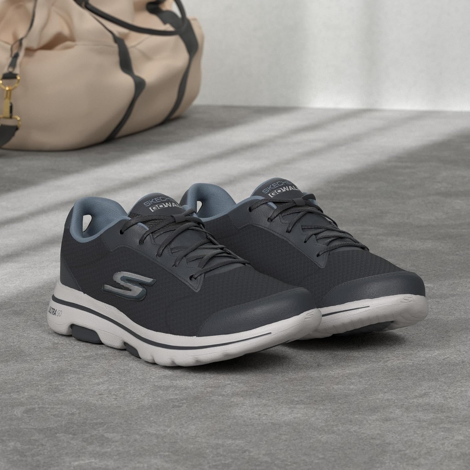 Мужские кроссовки Skechers Gowalk 5 цвета демитассе, темно-синий — фото 2