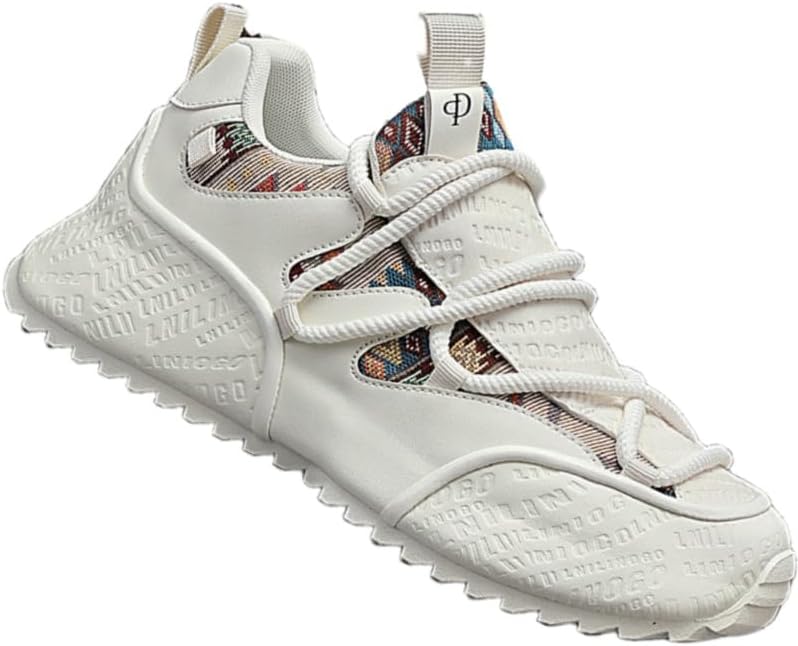 

Мужские кроссовки большого размера для повседневной носки и бега, дышащие, противоскользящие, износостойкие, удобные и стильные Fmshi, слоновая кость