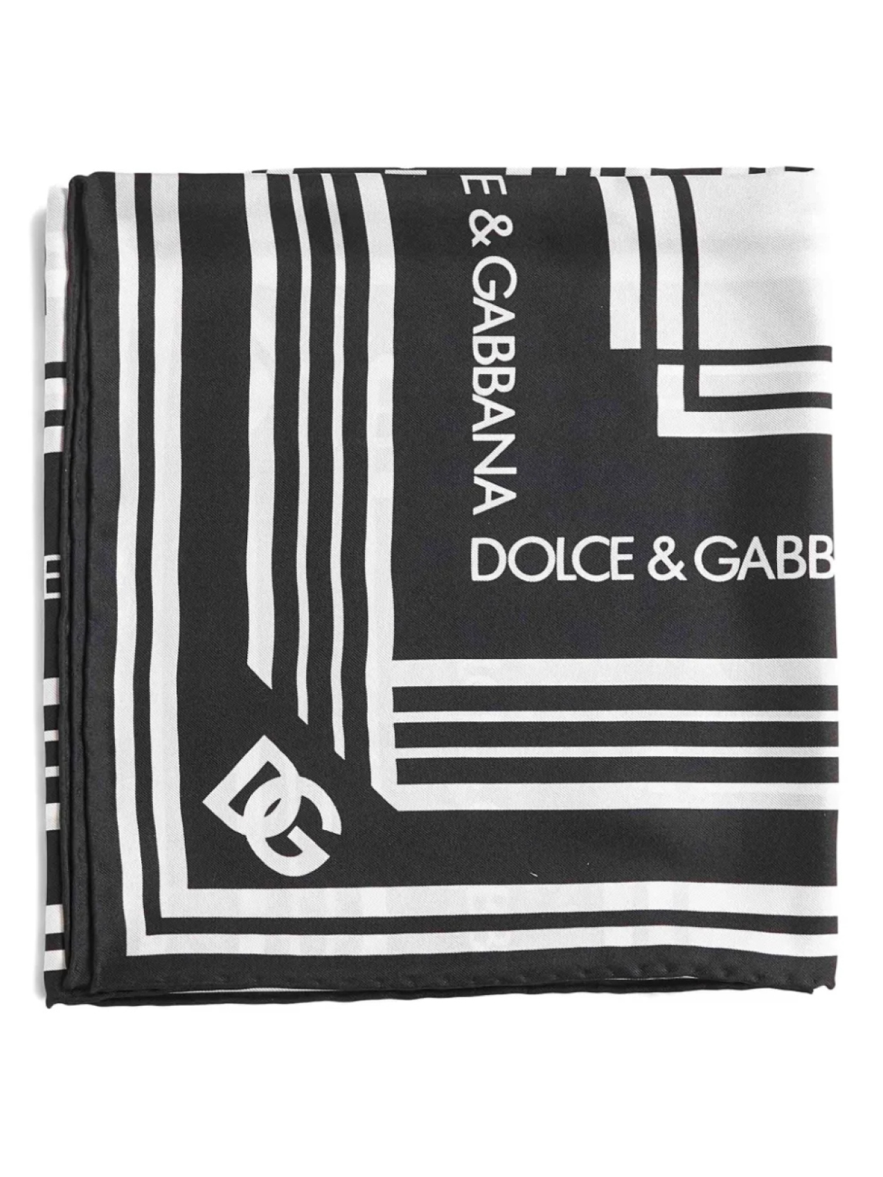 

Шелковый шарф Dolce & Gabbana, черный