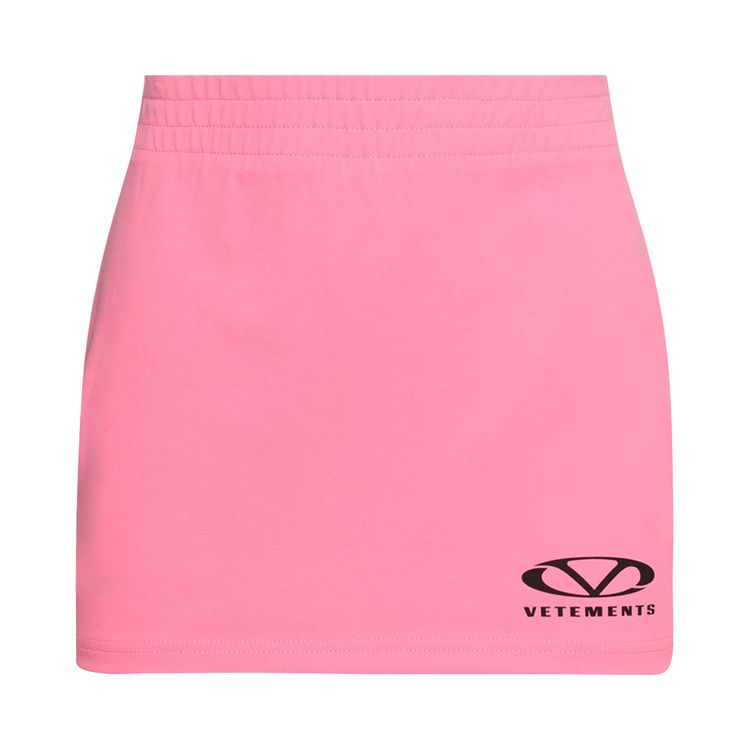 

Юбка Vetements Oval Logo Mini Skirt Hot Pink, розовый