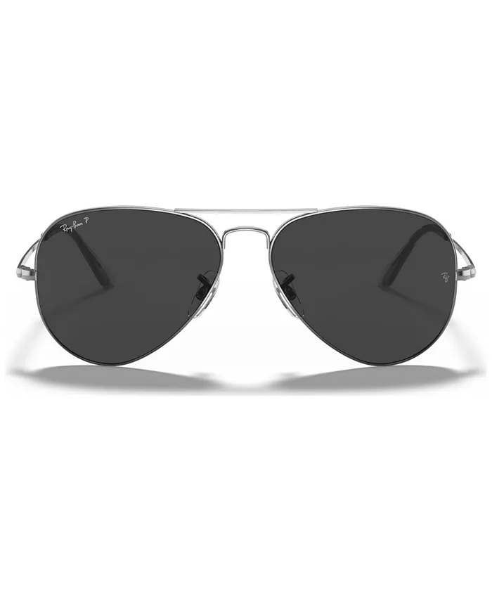

Унисекс поляризационные солнцезащитные очки, RB3689 Ray-Ban, серебряный