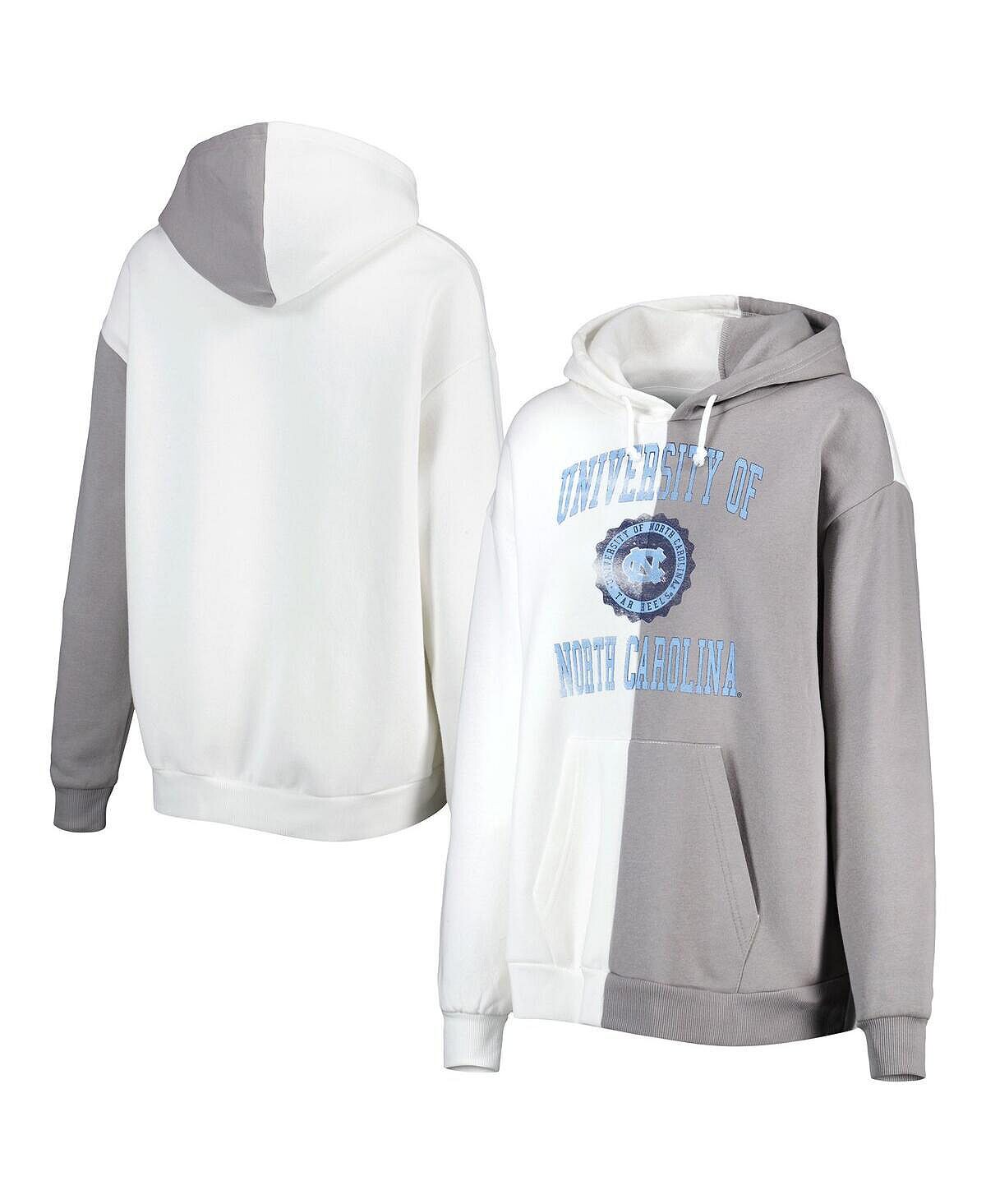 

Женский пуловер с капюшоном серо-белого цвета North Carolina Tar Heels с разрезами Gameday Couture, Белый, Женский пуловер с капюшоном серо-белого цвета North Carolina Tar Heels с разрезами Gameday Couture