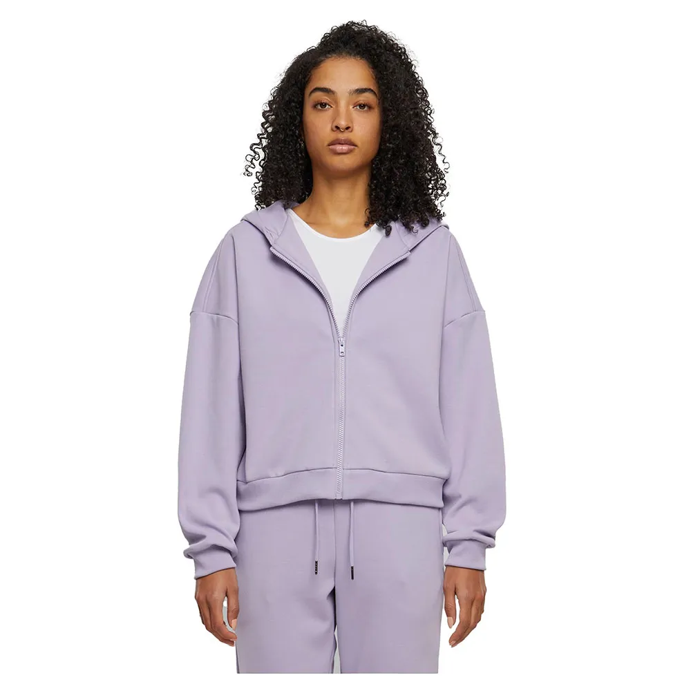 

Толстовка Urban Classics Cozy Short full zip, фиолетовый