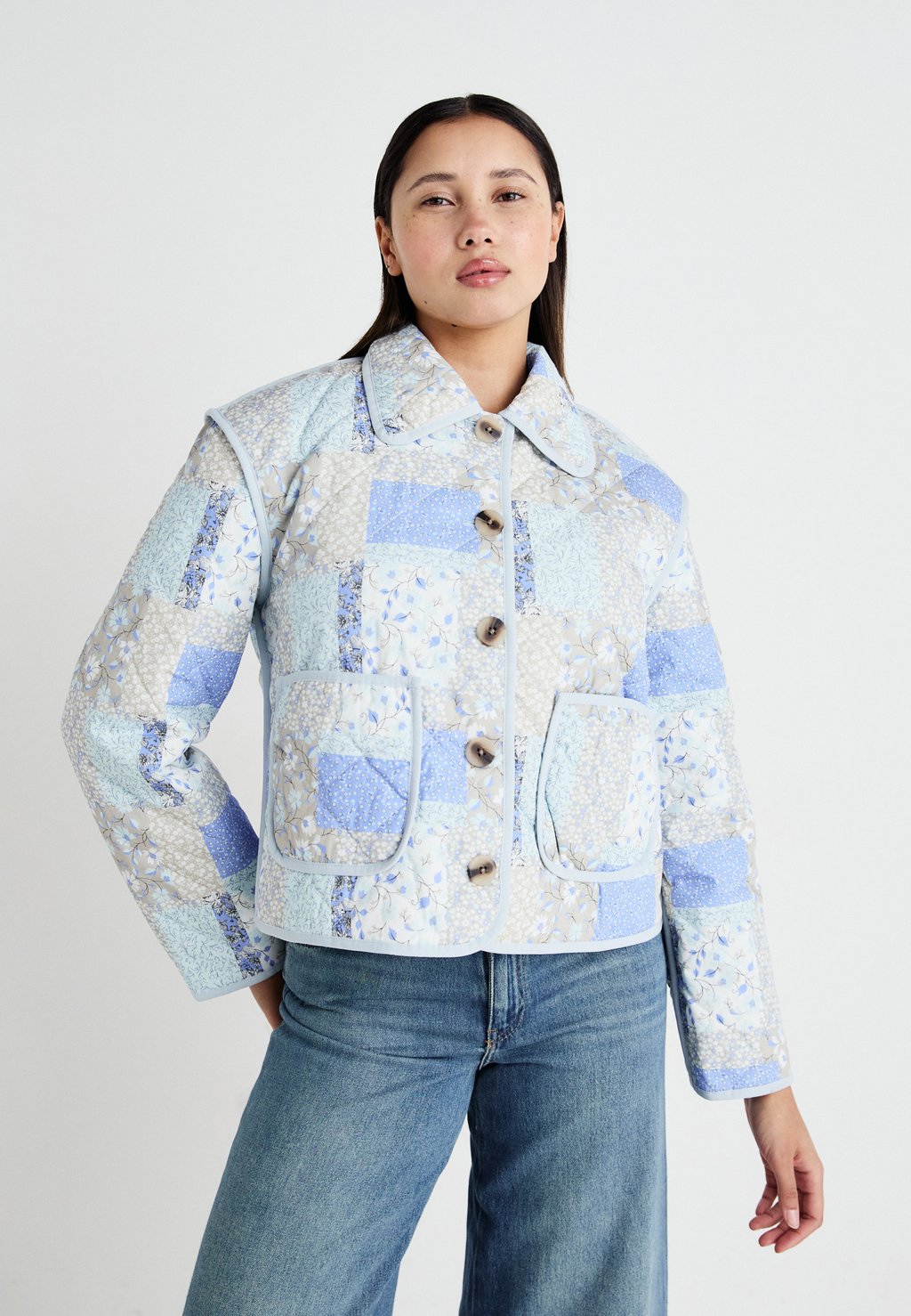

Демисезонная куртка LELOU PADDED JACKET YAS, слоновая кость