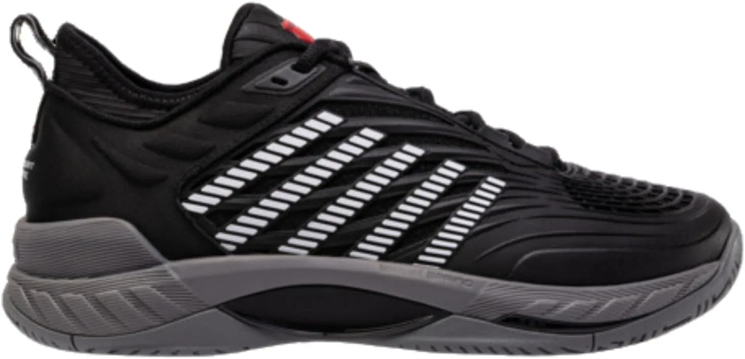 Мужские теннисные кроссовки K-Swiss Hypercourt Supreme 2, Black, Steel Grey, Fire Red