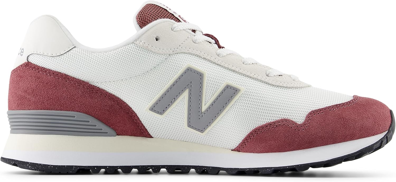Кроссовки New Balance 515 V3 для мужчин, белый/бордовый — фото 3