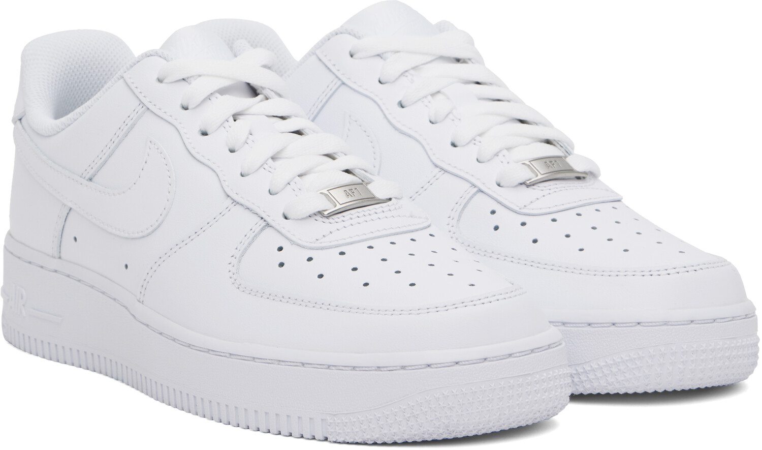 Белые кроссовки Air Force 1 '07 Nike, белый/белый — фото 4