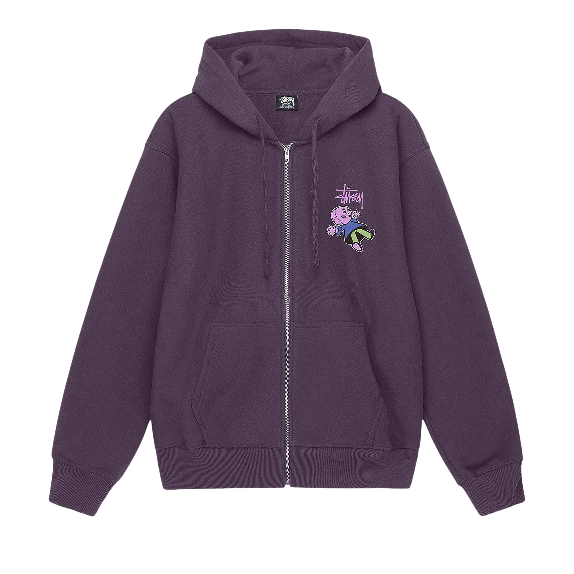 

Толстовка на молнии Stussy Dollie Grape