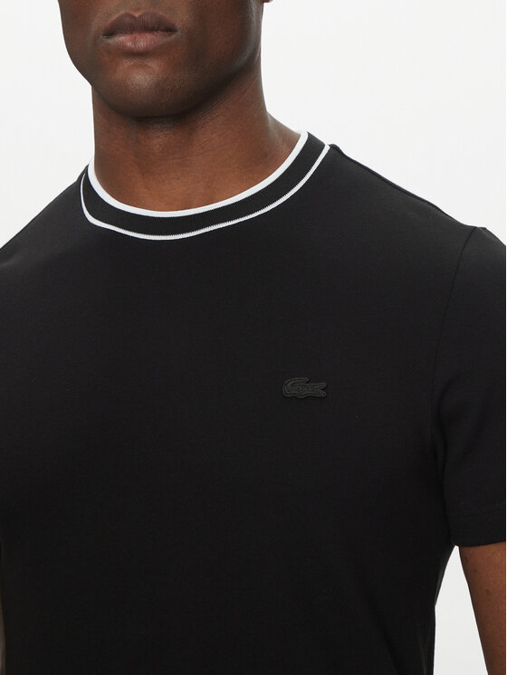 Футболка обычного кроя TH8174 Lacoste, черный — фото 4