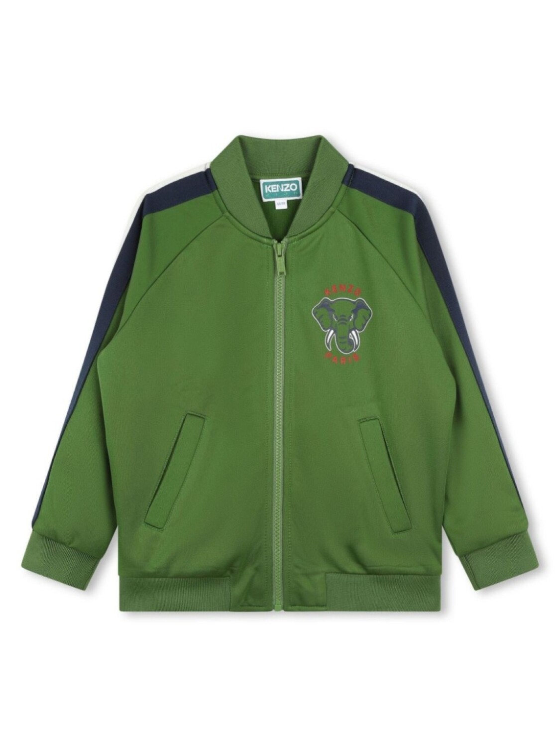 

Kenzo Kids кардиган на молнии с принтом, зеленый