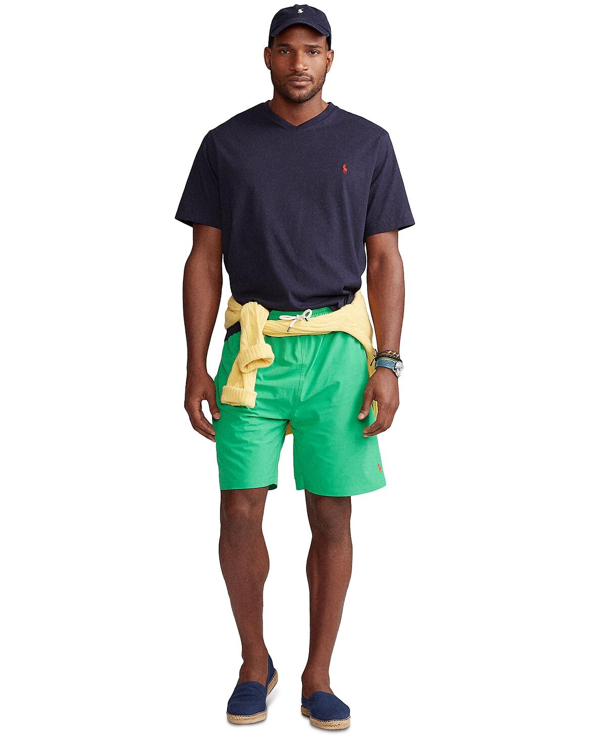 Мужская футболка классического кроя с v-образным вырезом Big & Tall Polo Ralph Lauren — фото 2