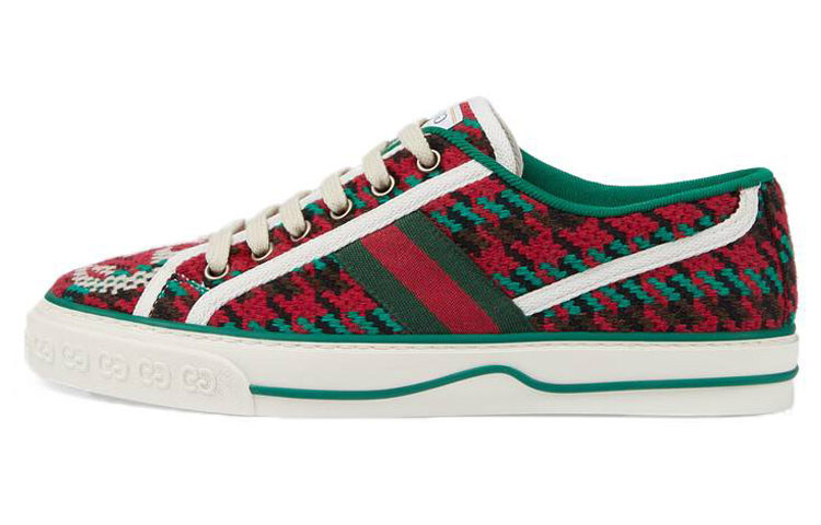 Женские кроссовки Gucci Tennis 1977, красный/зеленый