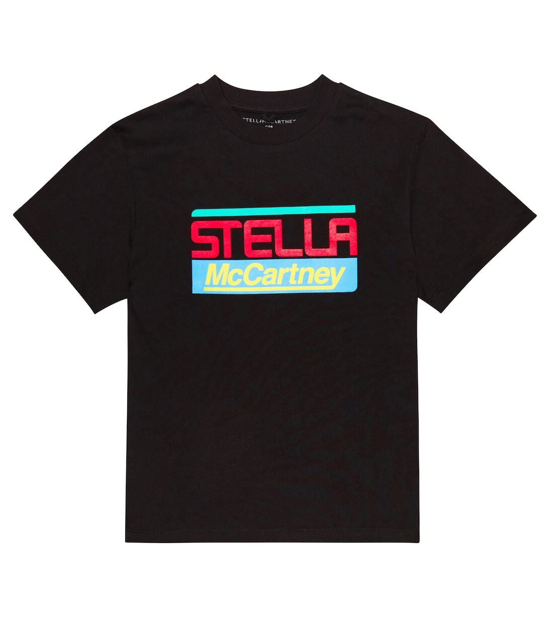 

Футболка из хлопкового джерси с логотипом Stella McCartney Kids, черный