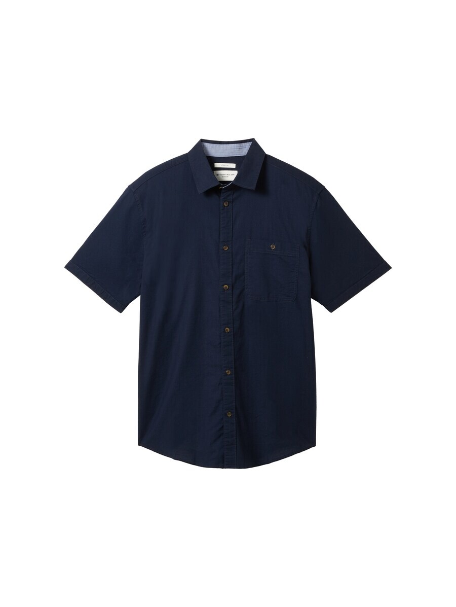 

Повседневная рубашка TOM TAILOR Regular fit Button Up Shirt, морской синий
